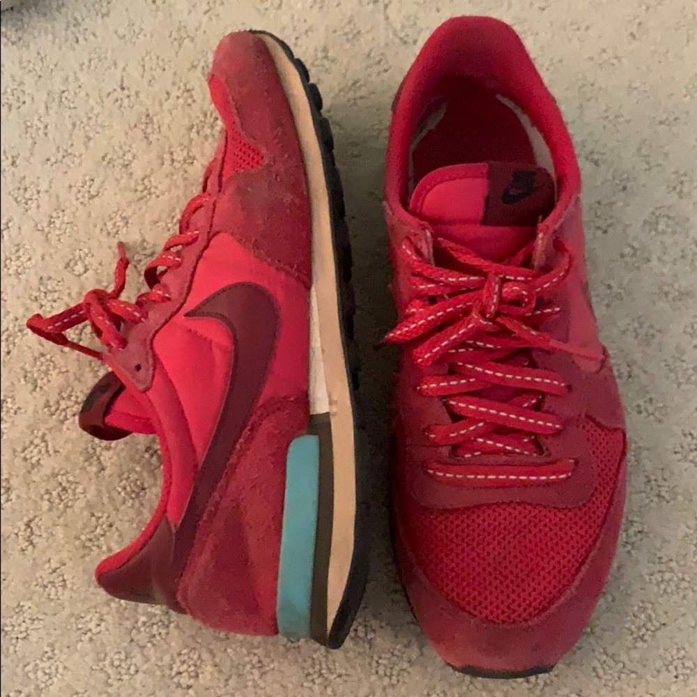 Nike For Jcrew Red Tennis Shoes Gem
